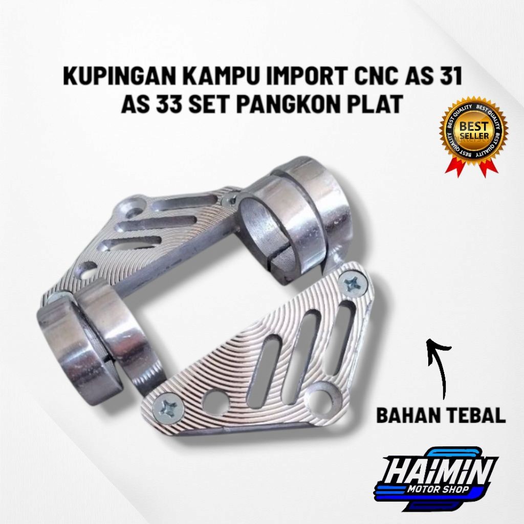 KUPINGAN LAMPU RING CNC AS 31 33 MM BRAKET LAMPU PESEK CB GL TIGER MEGAPRO bracket lampu pesek