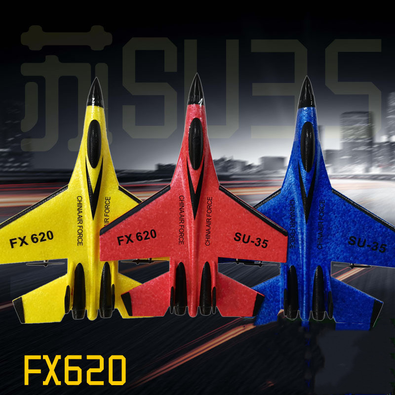 FX-620 SU-35 RC Drone Remote Control Airplane 2.4G Remote Control Plane Glider Airplane EPP Foam Toy