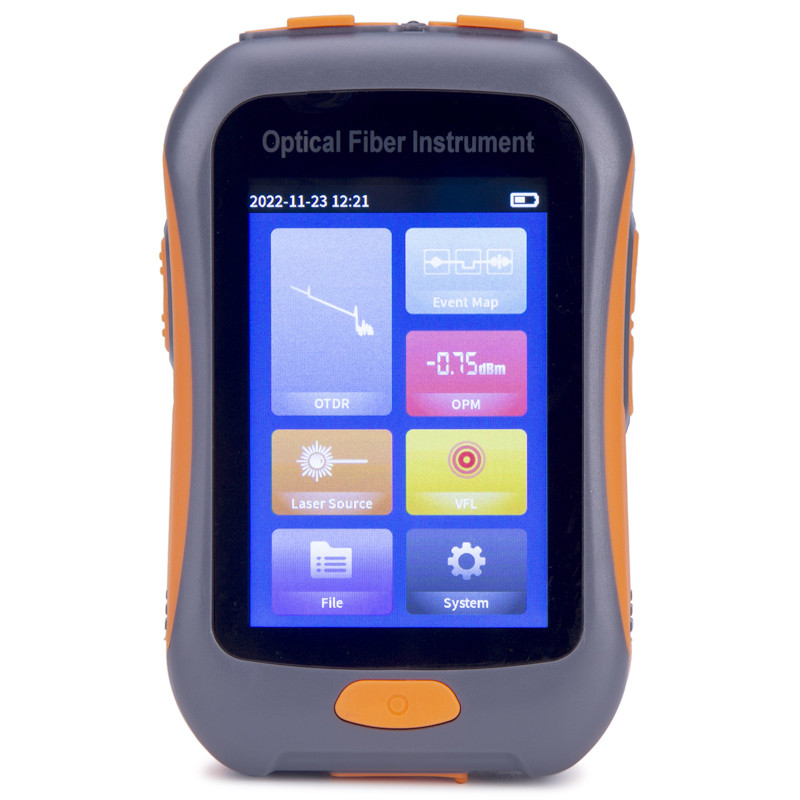 Active Fiber Test 1550nm 80km Optical OTDR Tester Mini Reflectometer with Event Map VFL OLS OPM Touc