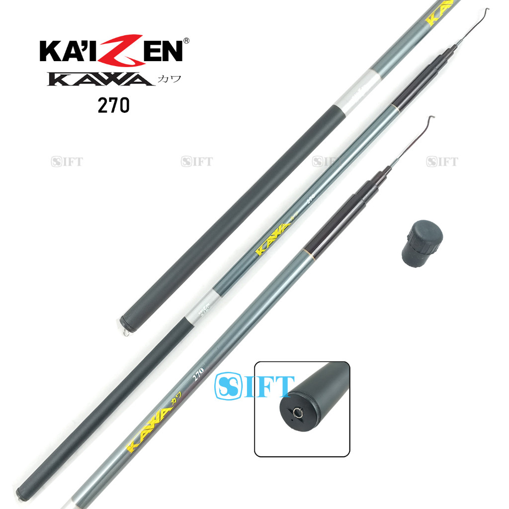 Joran Tegek KAIZEN KAWA | Ruas Pendek | Fiber | Teleskopik | 270 300 360 450 540 630 | IFT PANCING