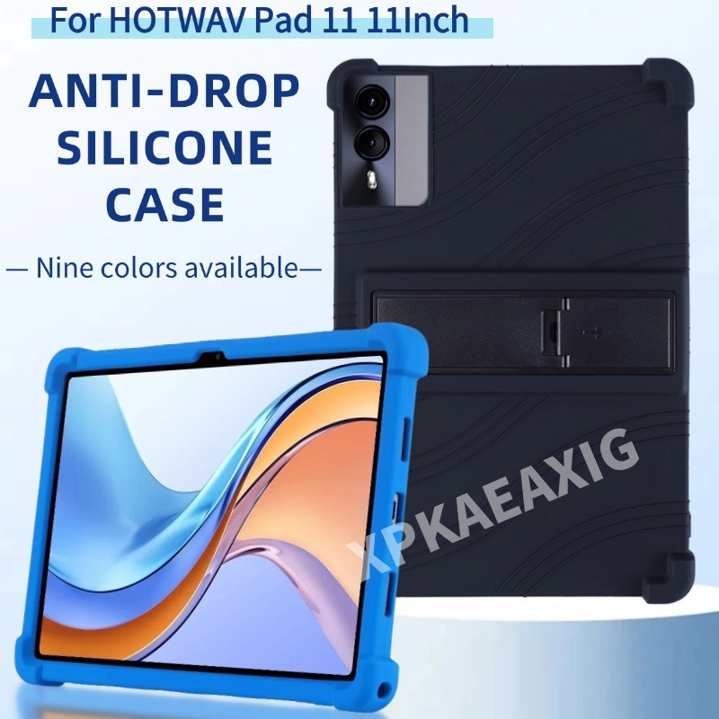 For HOTWAV Pad 11 Tablet 11in Case Shockproof Cover Android 13 Soft Silicon Stand Protective Shell