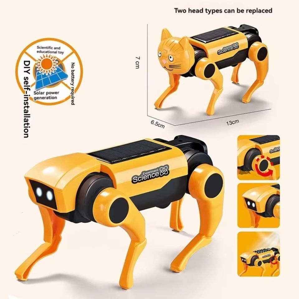 Smart Robot Dog Bionic Electric Mechanical Dog Running Solar System RC Robot Intelligent Science Tea