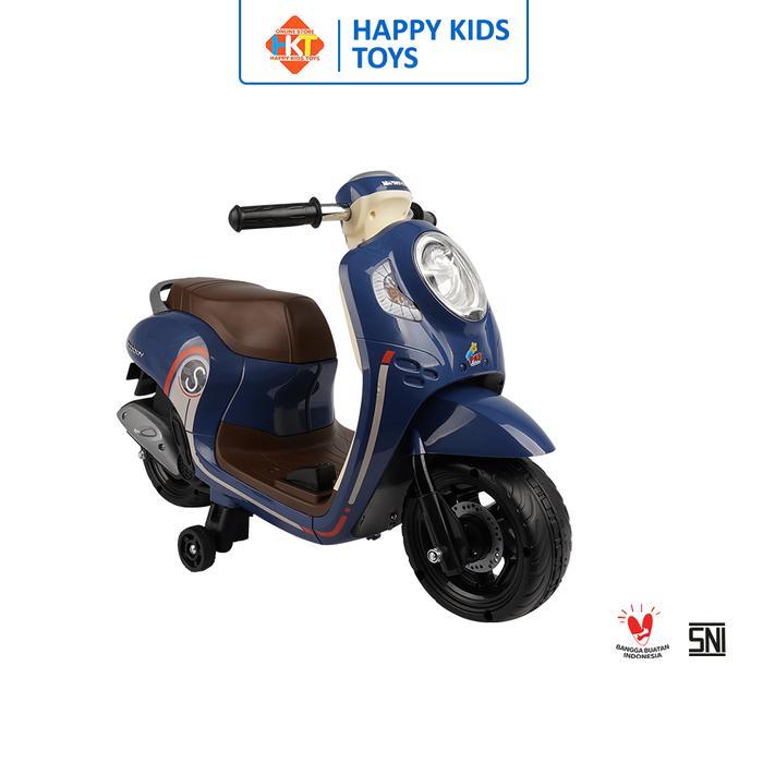 MAINAN MOTOR MOTORAN AKI ANAK PCX PMB K612C - K611C SCOOPY(BIRU)