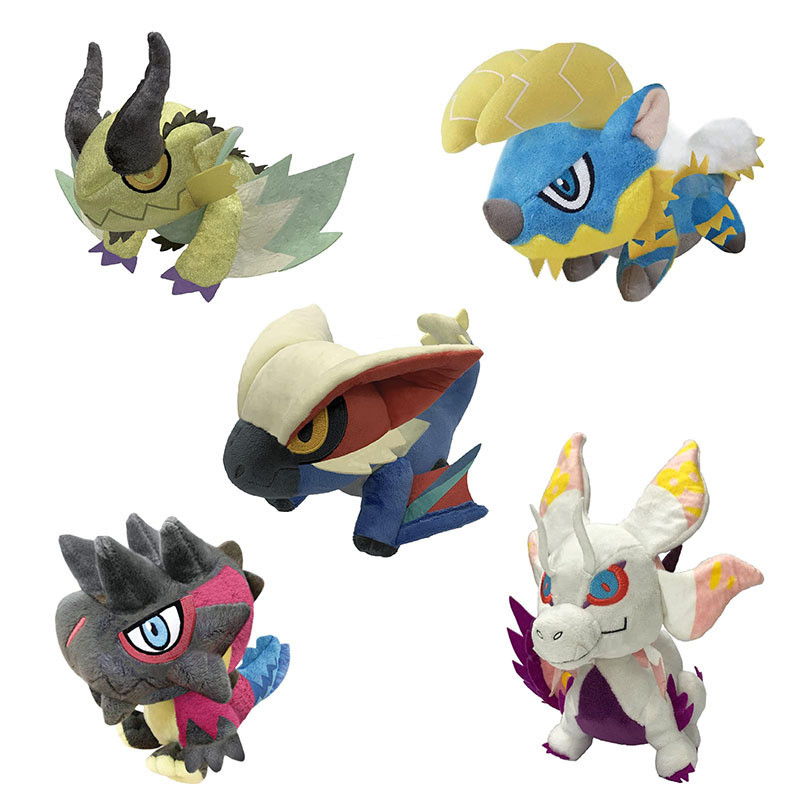 Monster Hunter Wilds Plush Cute Cartoon Glavenus Plush Doll Kawaii Stuffed Soft Toy Customized Colle