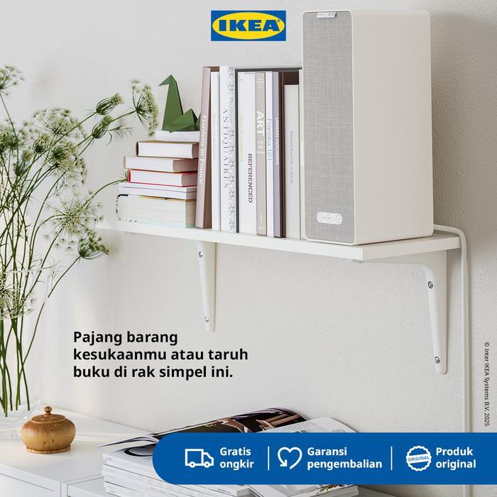 BOXWORLD IKEA SIBBHULT/BURHULT Rak Dinding Putih Minimalis 59x20 cm
