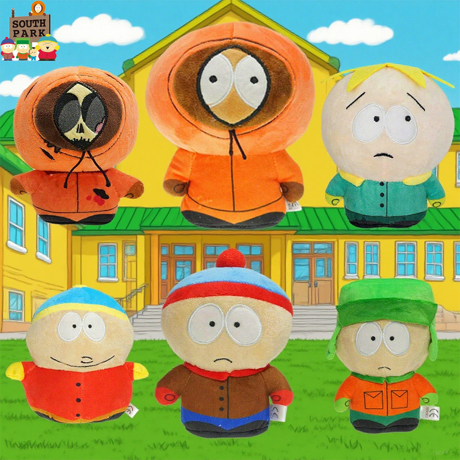 Hot South Park Toy Cartoon Plush Dolls Stan Marsh Kyle Browski Eric Theodore Cartman Plush Pillow To