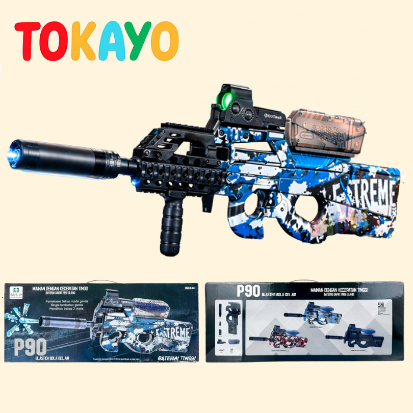 Tokayo Mainan Anak Laki Laki Tembak Tembakan P90 Water Gel Jumbo Water Gell Blaster Otomatis