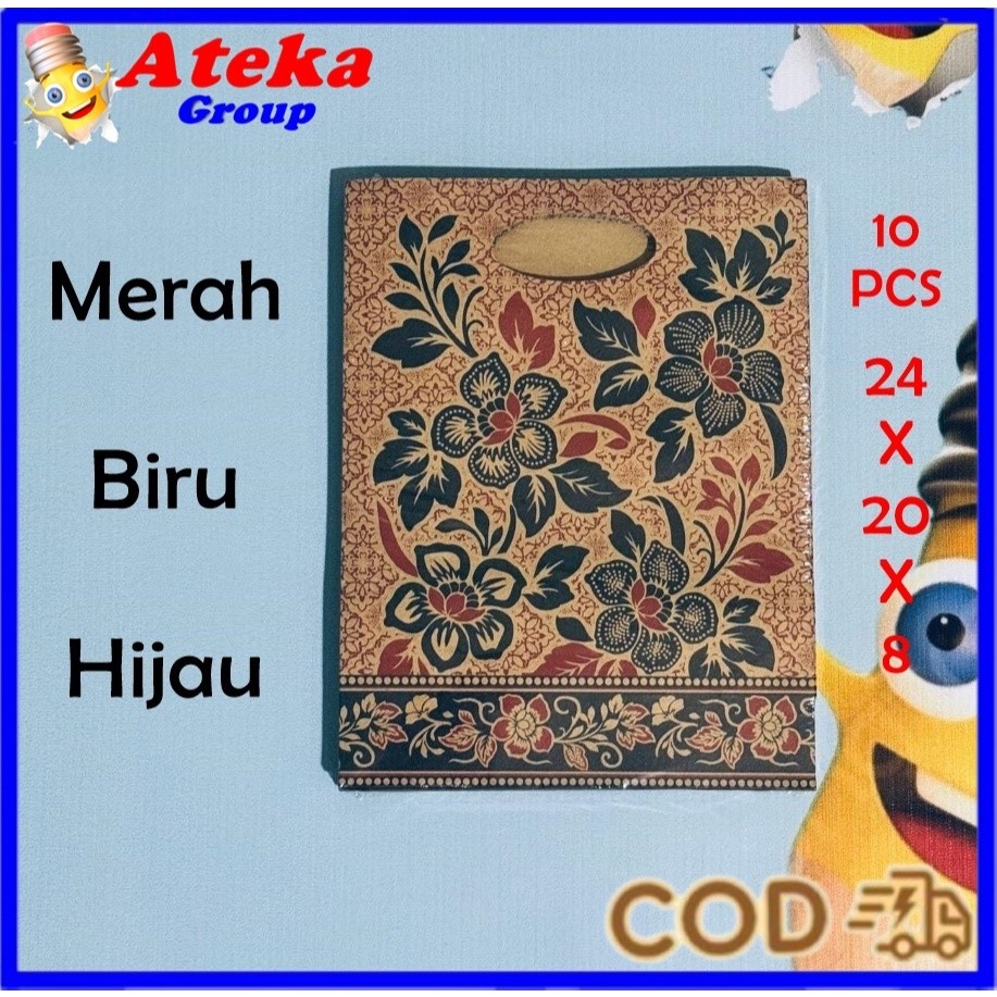 [PAK/10PCS] OKEY PAPER BAG KRAFT POND TAS KERTAS