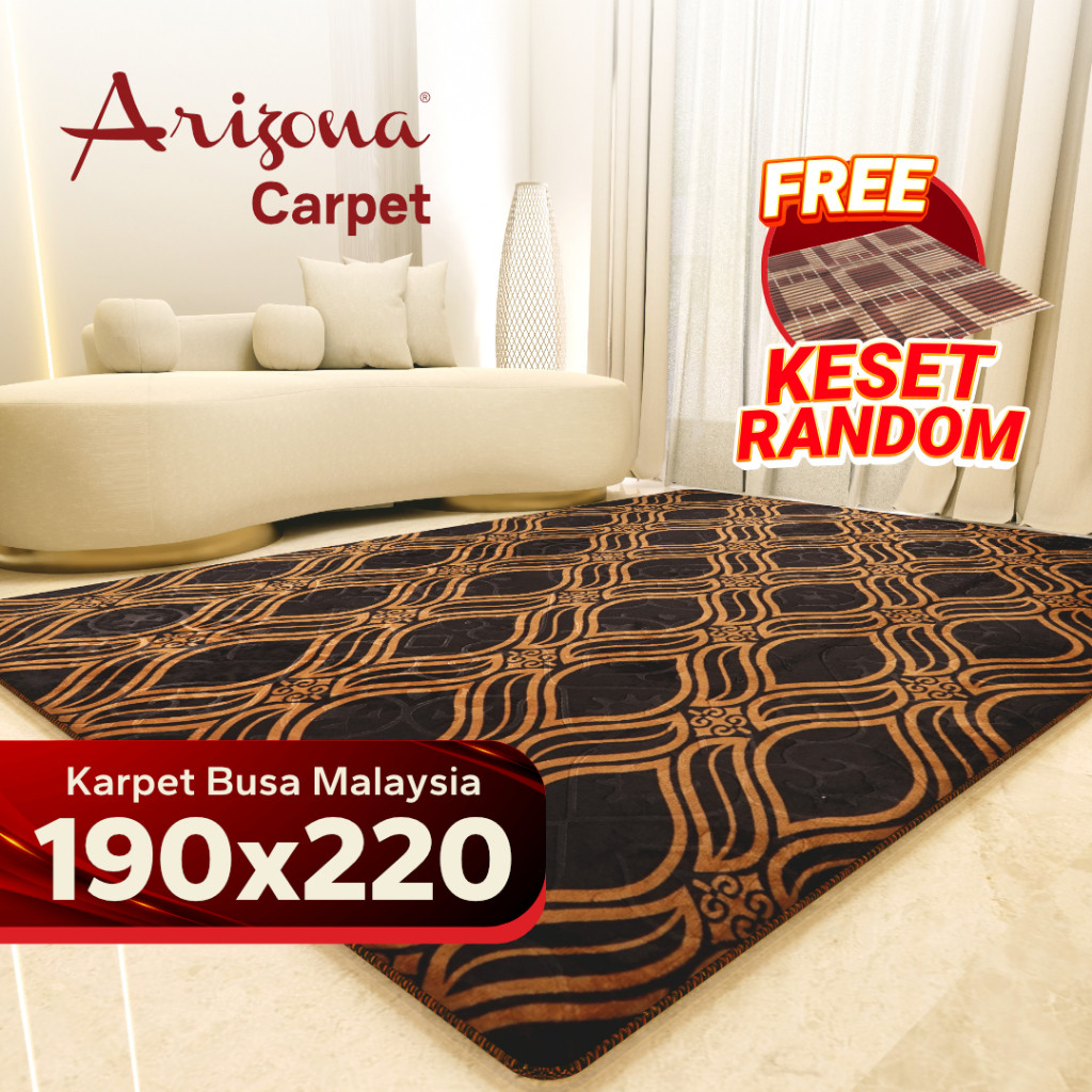 HRI - [190x220cm] Karpet Busa Arizona Motif Minimalis
