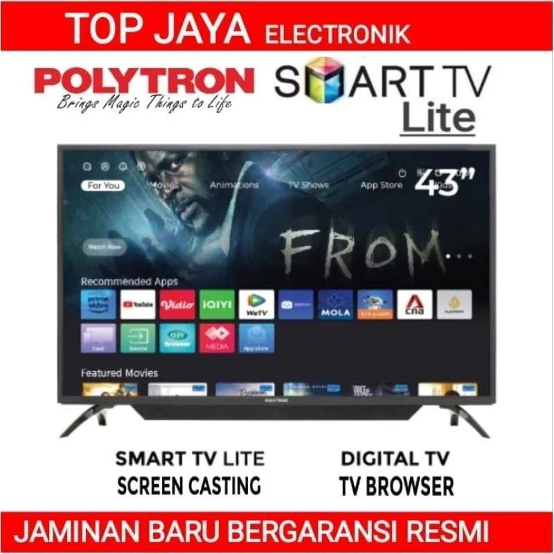 LED TV POLYTRON 43 INCH SMART DIGITAL TV BARU BERGARANSI RESMI