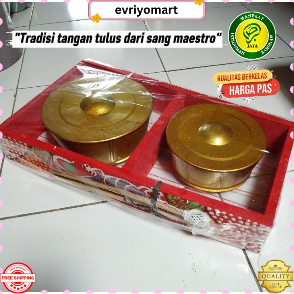 READY Kenong Gamelan Anak Gamelan Mainan Edukatif Alat Musik Tradisional Isi 2 Mbah Yanto_maestro EV