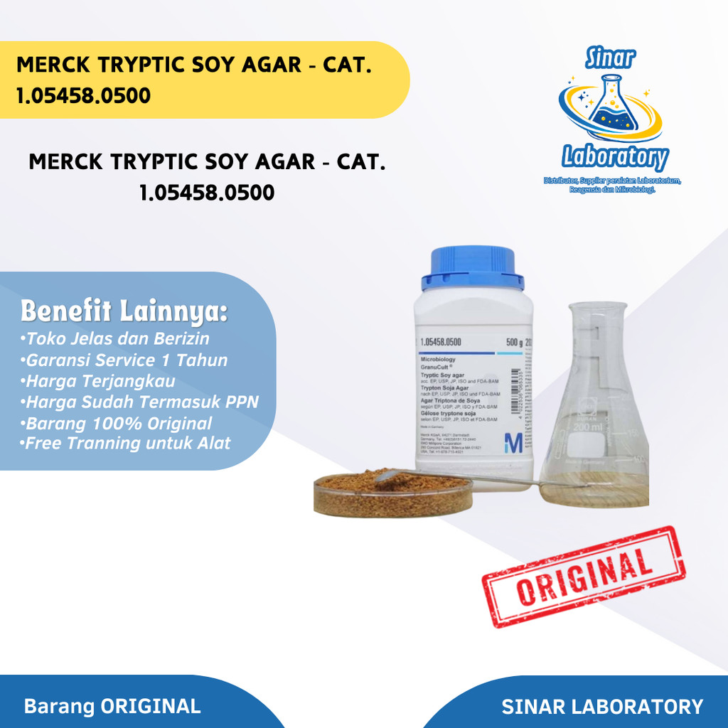 Tryptic Soy Agar 500gr Merck Untuk Mikrobiologi