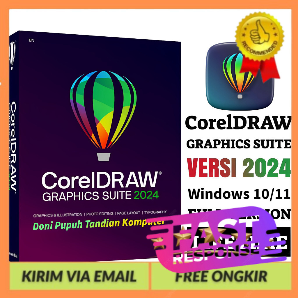 CorelDRAW 2024, 2021, 2020 Full Version Lifetime + Video Cara Install