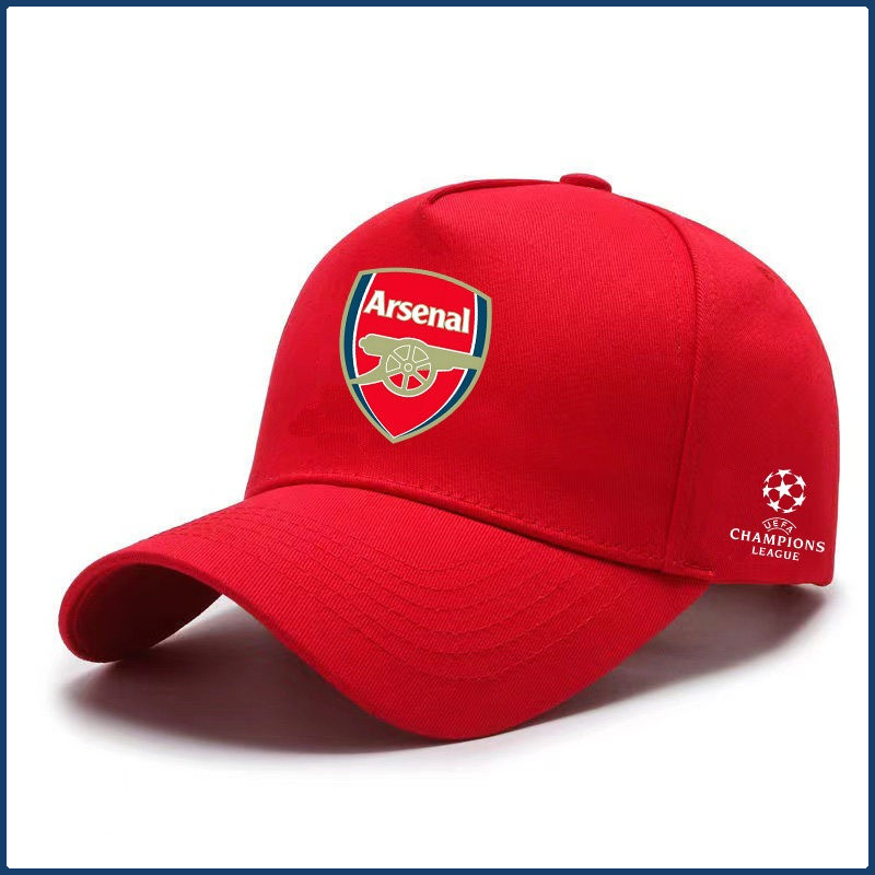 Topi Baseball Arsenal UEFA Champions League untuk Pria dan Wanita, Topi Pelindung Sinar Matahari unt