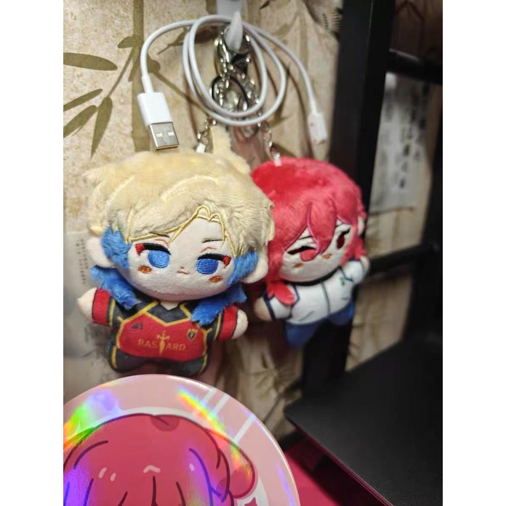 Blue Lock Yoichi Itoshi Rin Itoshi Mascot Costume Plush 12cm Dolls for Cosplay Events Roleplay