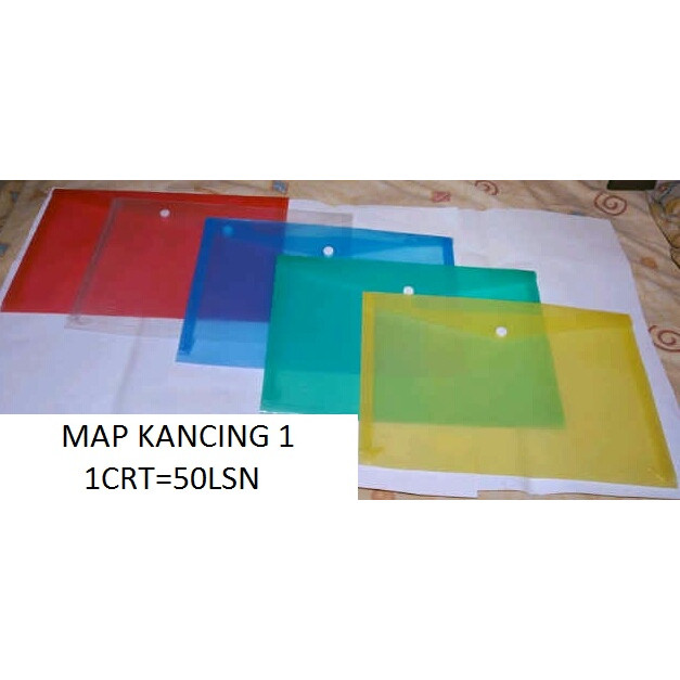 Map plastik kancing folio/f4 /map kancing punggung grosir murah POLOS / FANCY