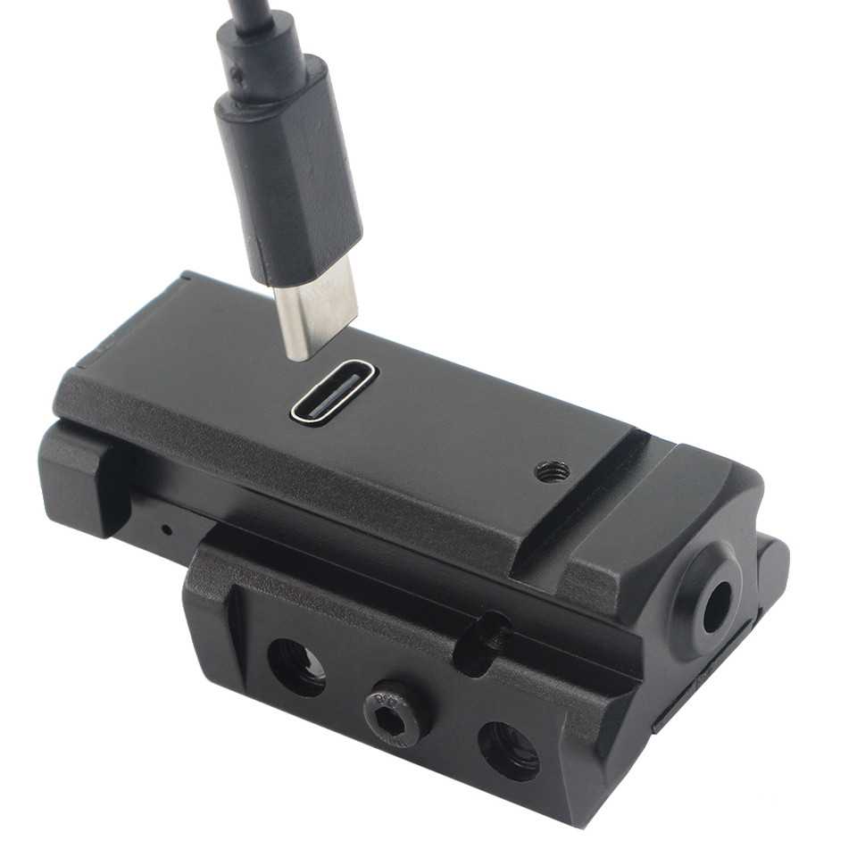 Red Green Laser Sight Compact Pistol Laser Pointer USB Rechargeable Laser Collimator for 20mm Rail  