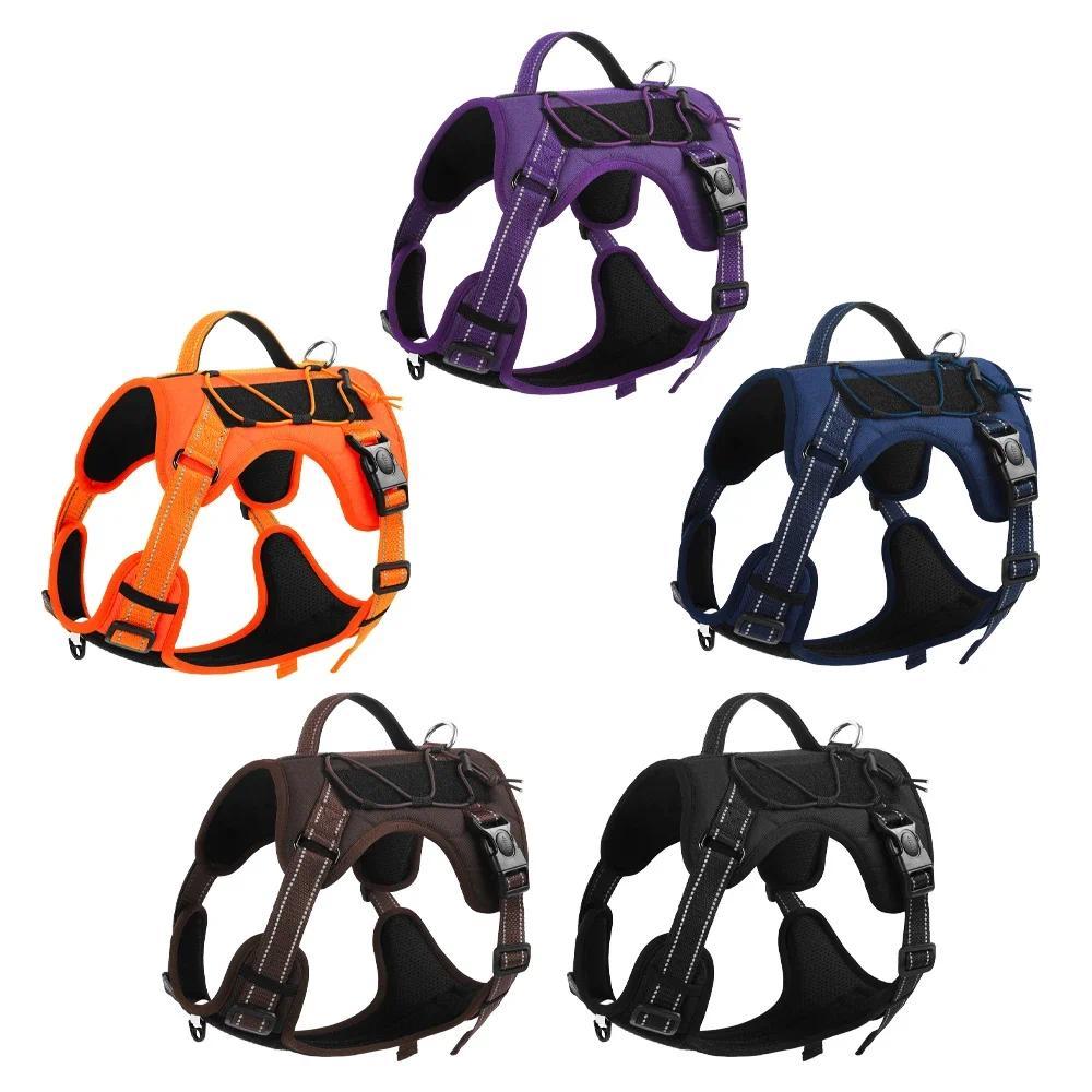 Dog Tactical Chest Harness Multifunctional Undershirt Reflective Dog Chest Harness ExplosionProof Do