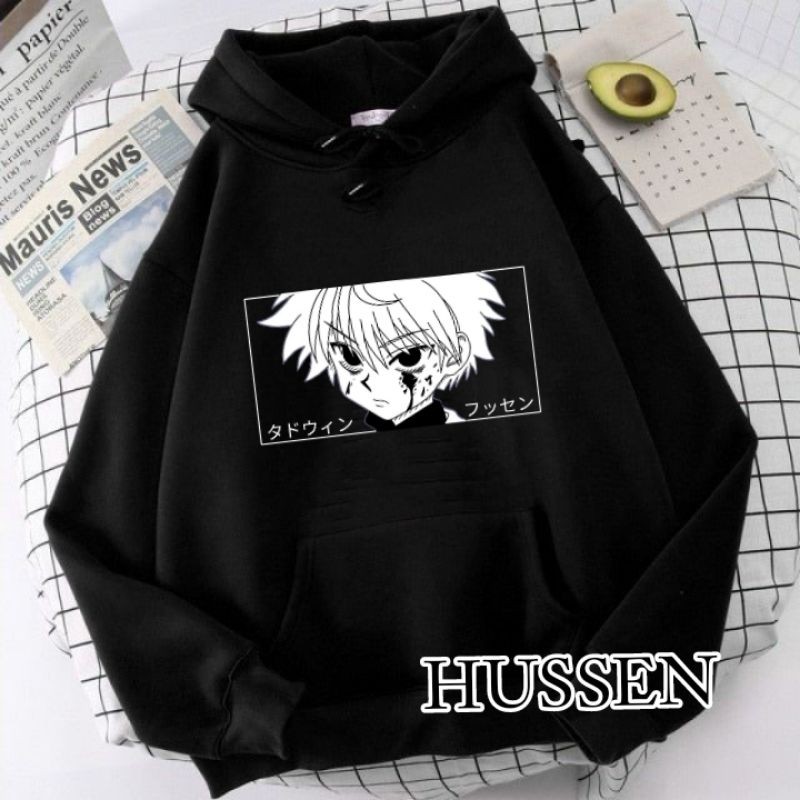 SWEATER HOODIE ANAK LAKI-LAKI MOTIF ANIME KILLUA UNTUK UMUR 1-14 TAHUN
