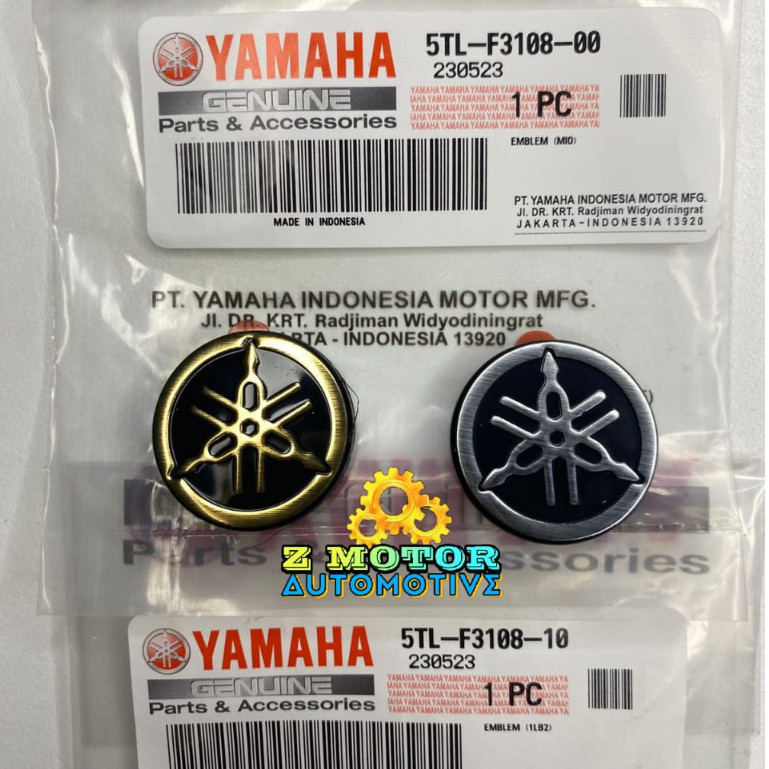 EMBLEM GARPUTALA UKURAN 3CM 3D TIMBUL LOGO YAMAHA TIMBUL TAMENG DADA DASI LEGSILD DEPAN MIO SPORTY |