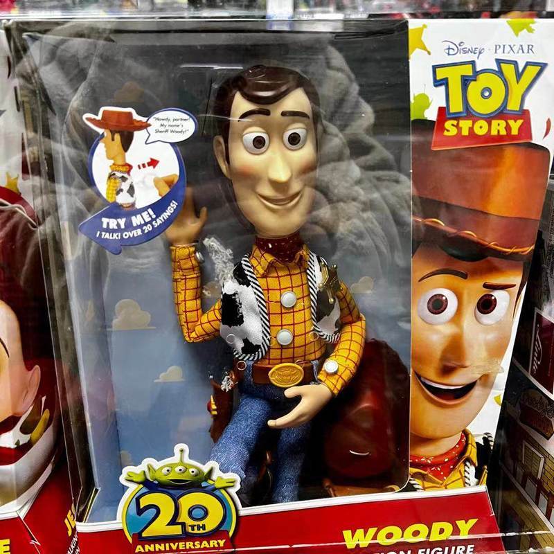 Hot sney Toy Story 20th Anniversary Woody Cowboy Jessie Anime Action Can Pulls Lines To Talk Interac