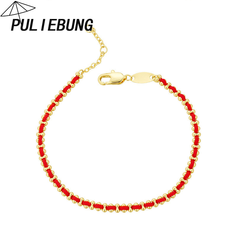 Gelang Tipis Tali Merah Retro Kelas Atas