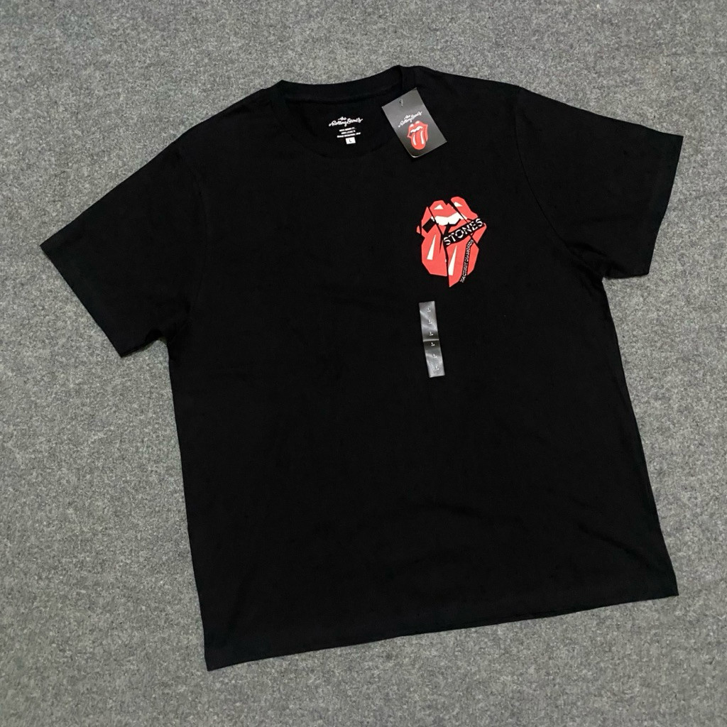 (COD) The Rolling Stones Hackney Diamonds Original Kaos Band hitam