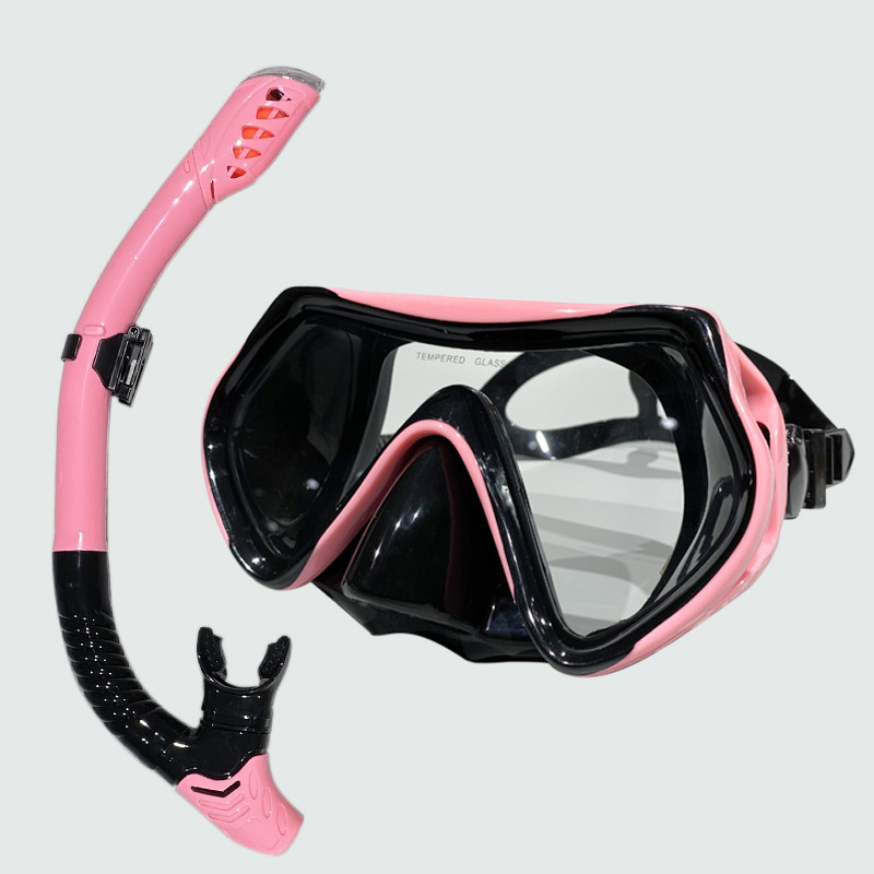 High quality silicone diving mirror full dry breathing tube set with wide field of vision Diving Mas