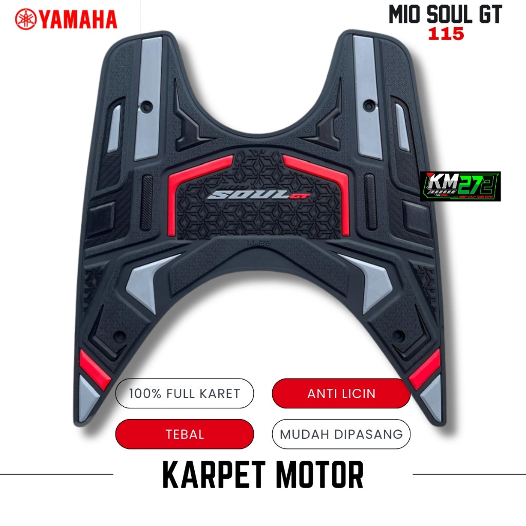 KM272 Alas Kaki Motor Mio Soul GT 2012 sd 2014 |  Karpet Motor Mio Soul GT 115 |  Anti Slip