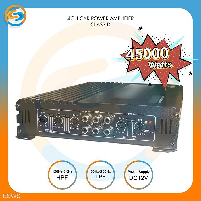POWER AMPLIFIER 4 CHANNEL CLASS D 45000WATTS ESWS
