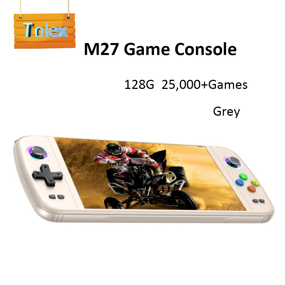 Tolex M27 Handheld Game Console 7.0' Big Screen Simulators 19,000+Games Portable Retro Video Game Co