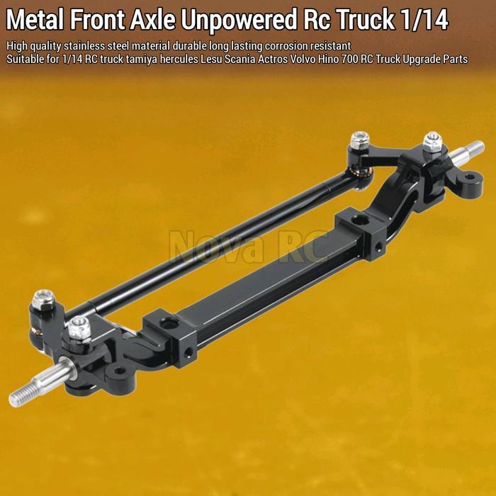 Axle poros gardan depan untuk Rc truck Hercules Lesu tamiya 1/14 Scania Volvo Actros Hino 700