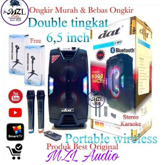 Speaker Sound wireless mic  Dat DT2126Max Original 6.5 inch tingkat