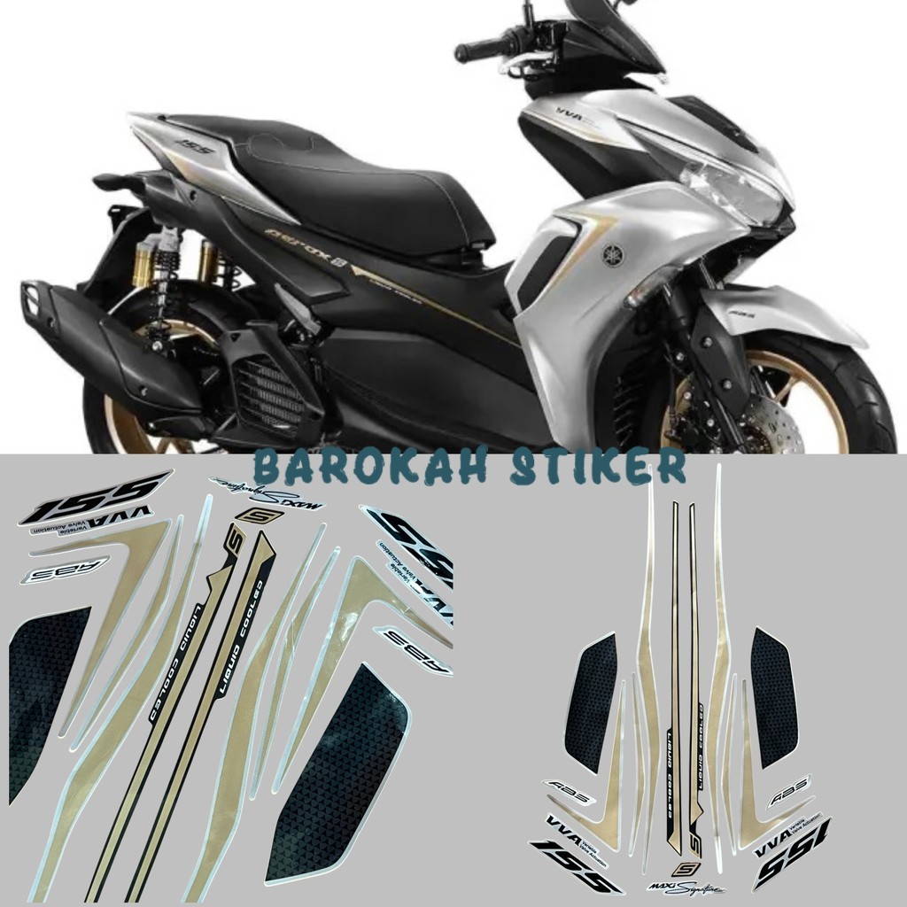 Striping Stiker AEROX ABS 2021 SILVER Fullset