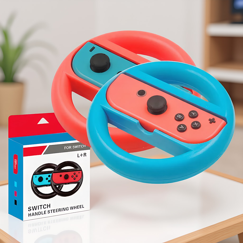 Pro Tournament Kit Joy Con Racing Wheels with OEM Grade SL SR Button Response