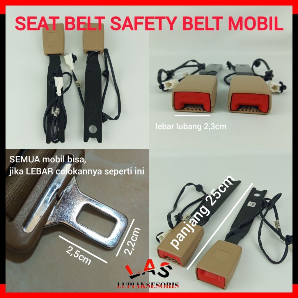 SEAT BELT SAFETY BELT MOBIL INNOVA AVANZA XENIA WULING ORIGINAL