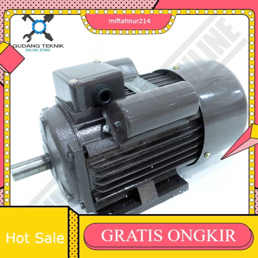 Dinamo Motor Penggerak 1.5Hp 2P 1Phase 2800Rpm MAESTRO - Elektro Motor 1.5Hp 2P 1 Phase 2800 Rpm