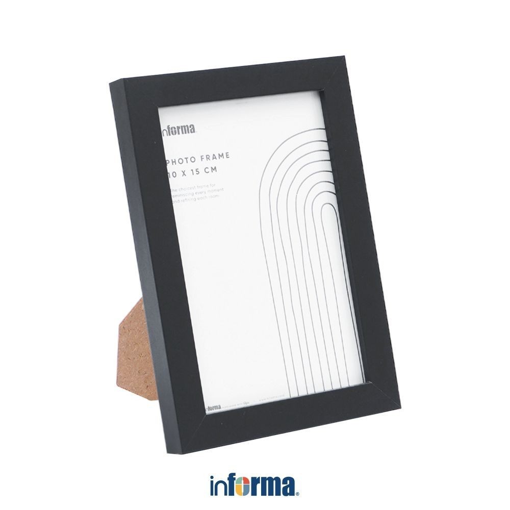 Informa 4R Bingkai Foto - Hitam Pigura Aesthetic Frame Tempat Foto Pajangan Dekorasi Rumah Figura