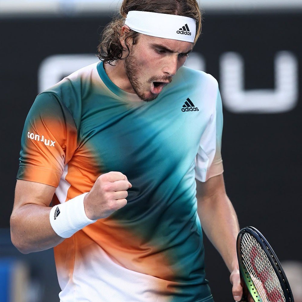 Jersey Padel Pickleball Kaos Custom Jersey Tennis Stefanos Tsitsipas Desain Custom Padel Pickleball 