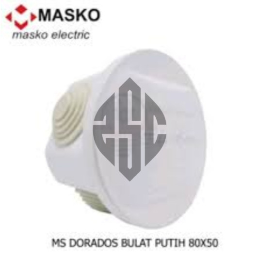 DORADOS DURADUS BULAT PLASTIK MERK MASKO 80 X 80 X 50 MM PUTIH