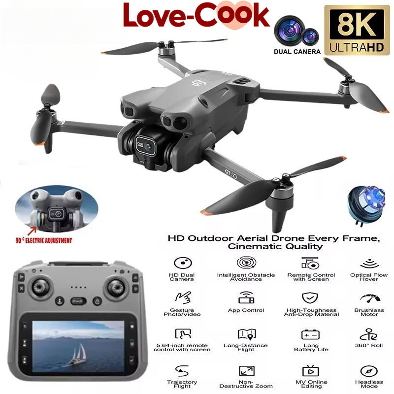 Love Cook-GT50 Pro Drone Kamera CMOS Besar Brushless Motor – Fotografi Udara Tanpa Sikat
