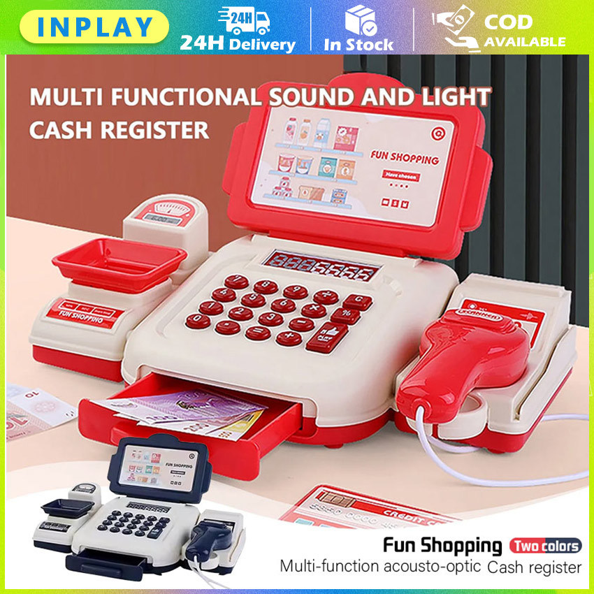 Mainan Kasir Kasiran Jumbo Lengkap Mesin Kasir / Cash Register Mainan Kasir Anak Supermarket / Mesin