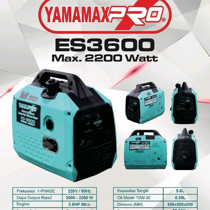 PROMO GENSET YAMAMAX PRO Genset Silent Inverter 2200watt dan 3000watt ES3600  YAMAMAX PRO