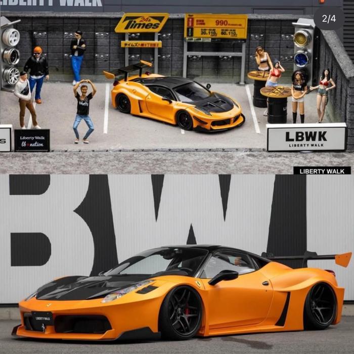 DIECAST STARMODEL LB-SILHOUETTE 458 CARBON HOOD