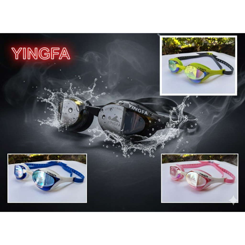 Kacamata Renang Yingfa Y780AF(V) Original 100% / Kacamata Renang Kompetisi