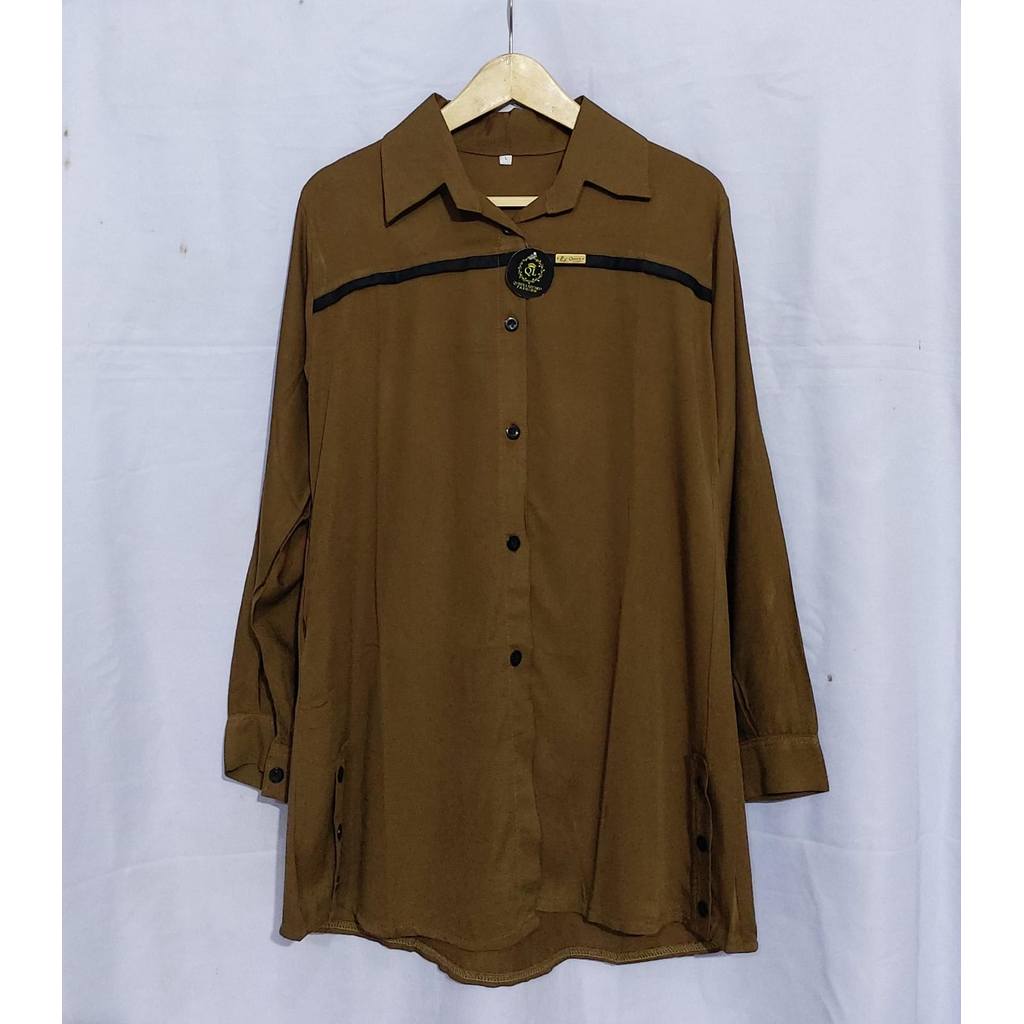 Atasan tunik polos rayon simpel