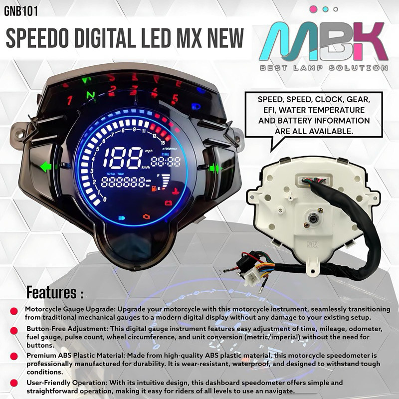 SPEEDOMETER DIGITAL LED JUPITER MX NEW SPIDOMETER JUPITER MX NEW