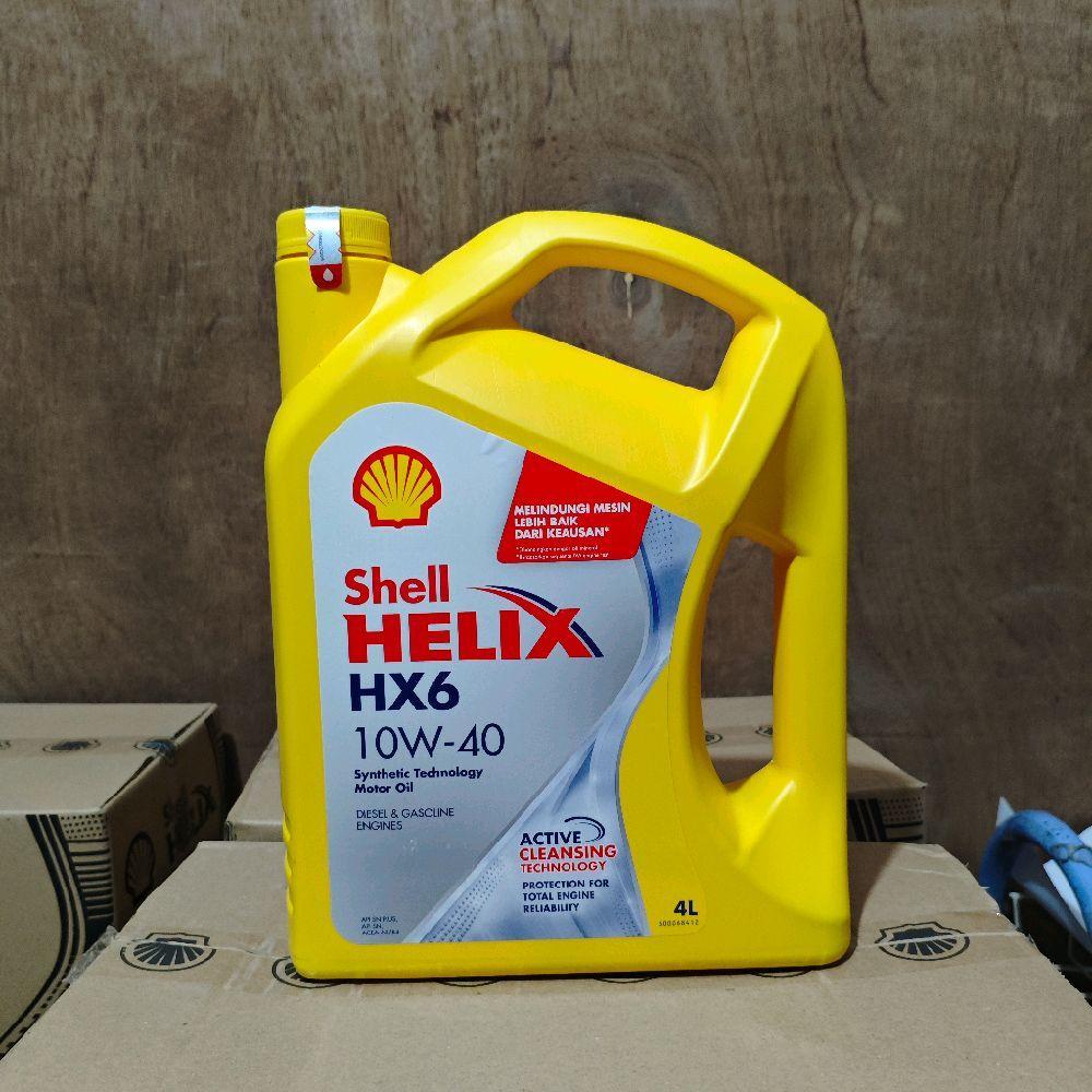 Shell Helix HX6 4L Galon 10W-40 Oli Mobil Avanza Xenia Innova Brio Car