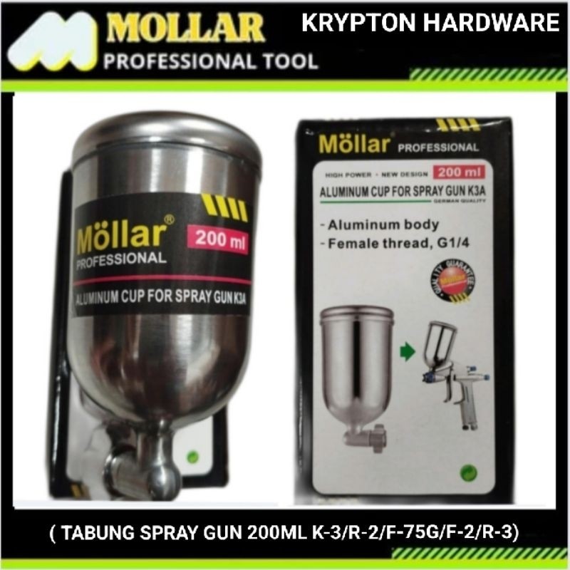 Mollar Tabung Spray Gun 200ml Anti Karat