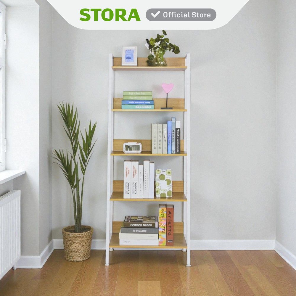 Stora Rak Buku Tingkat Bookshelf Books Storage Cabinet Kabinet Tempat Buku Dan Majalah Rak Pajangan 